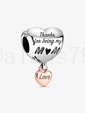 Pandora Love You Mom Heart Charm